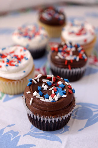 Red, White & Blue Cupcake